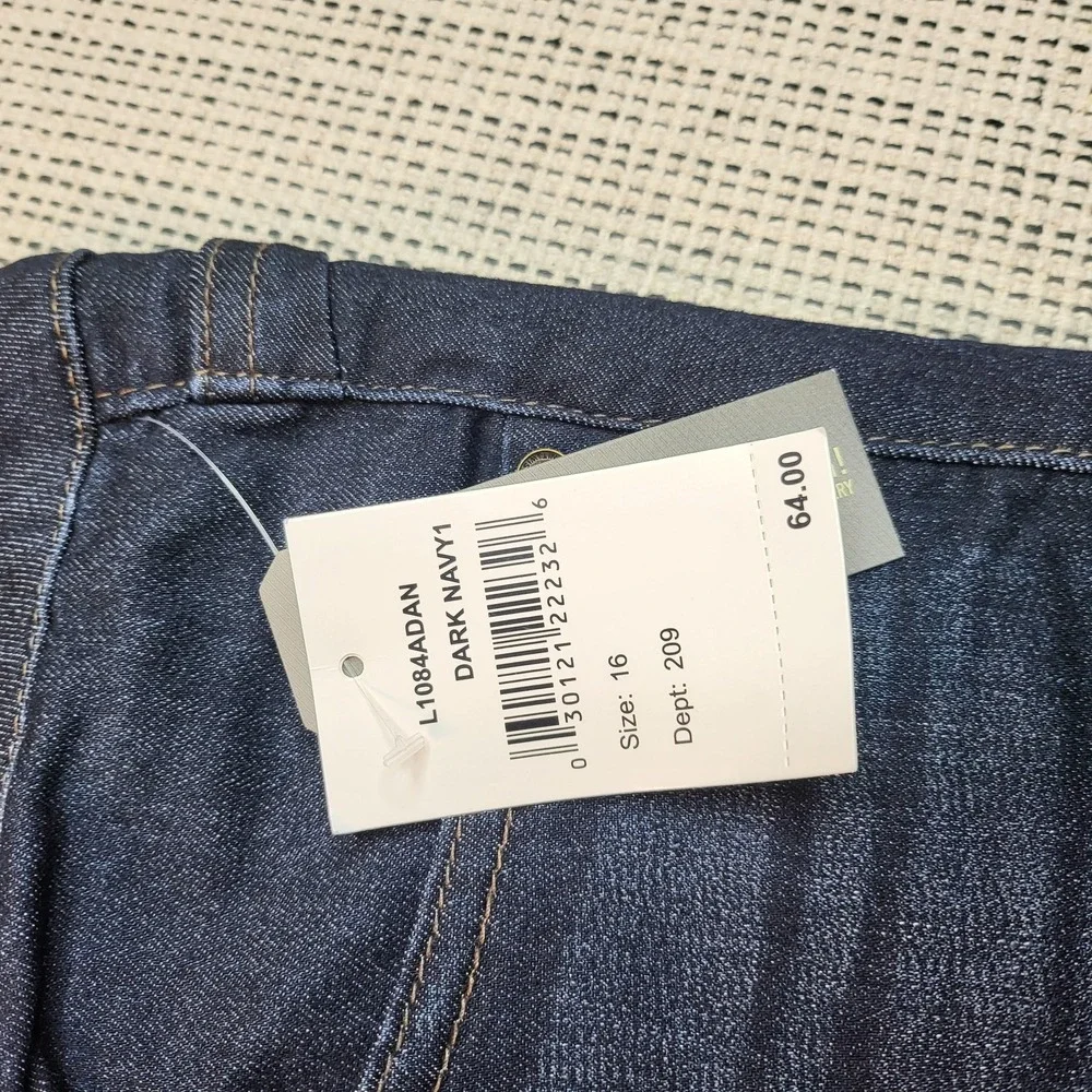 Wit & Wisdom‎ Skinny Jegging Jeans Womens 16 Dark Navy High Rise Stretch Denim